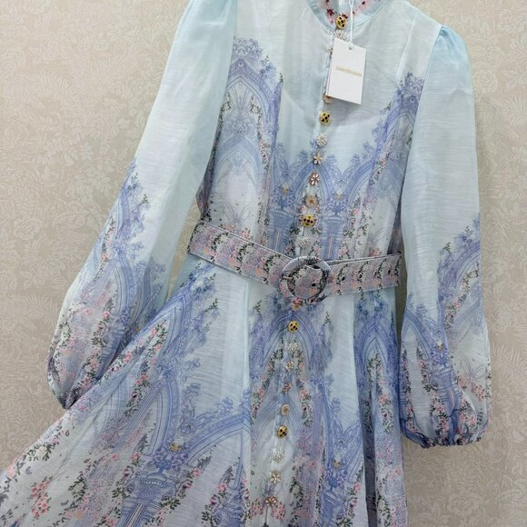 Zimmermann stand-up collar short dress - Picture 5 of 9